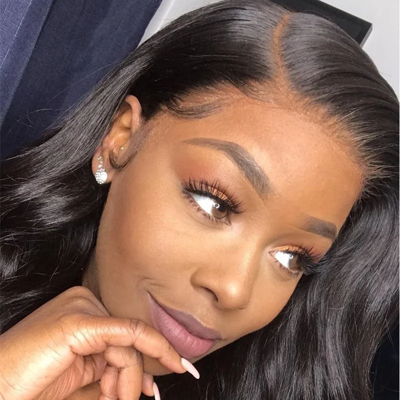 

360 Lace Frontal Wig Malaysian Body Wave Virgin Hair Pre Plucked Lace Front Human Hair Wigs For Black Women Fast Drop Shipping