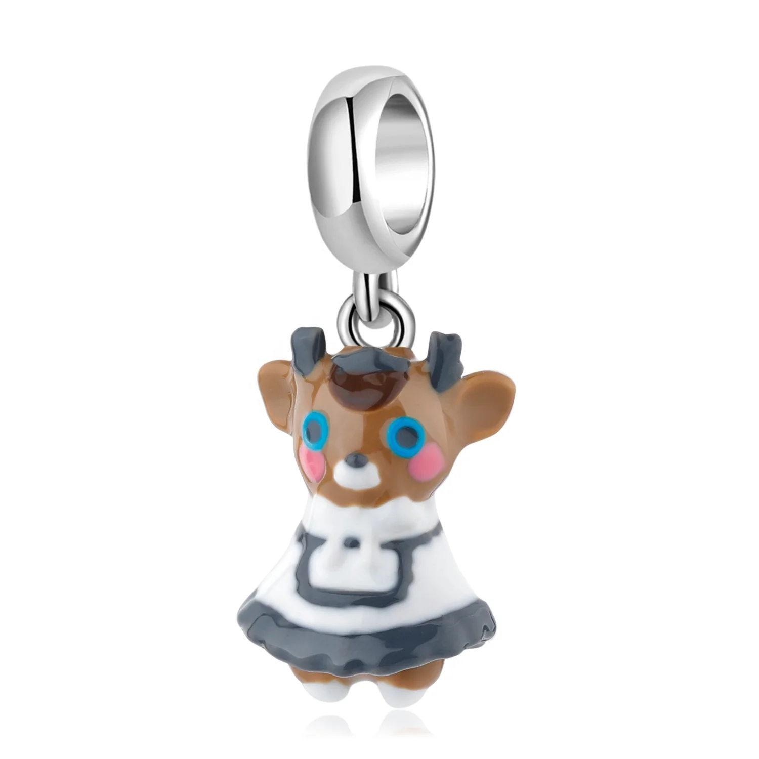 Miss Deer in a lace Dress pend