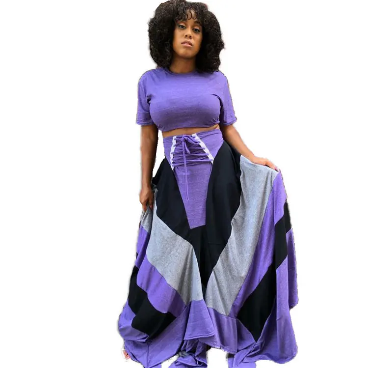 

90805-MX33 new model ladies 2 piece set dresses long casual