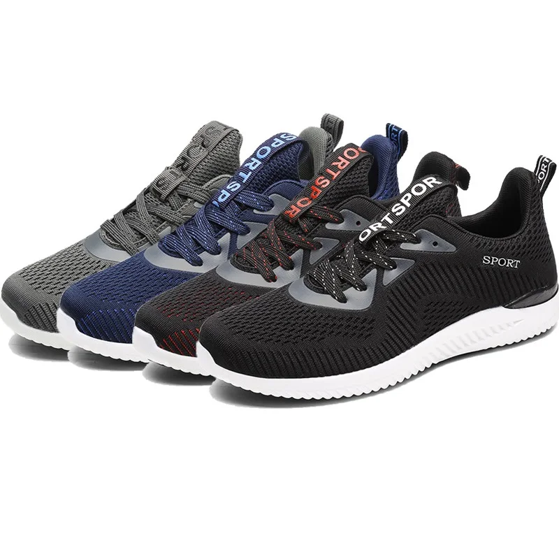 

Sports shoes large size mesh running shoes summer men and women sports shoes, Black white pink