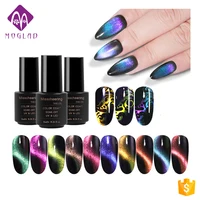 

Hot Sale 12 Colors Magic Barbie Phantom Super Galaxy 5D Cat Eye Gel Double Head Magnet Color Change Gel for nail art