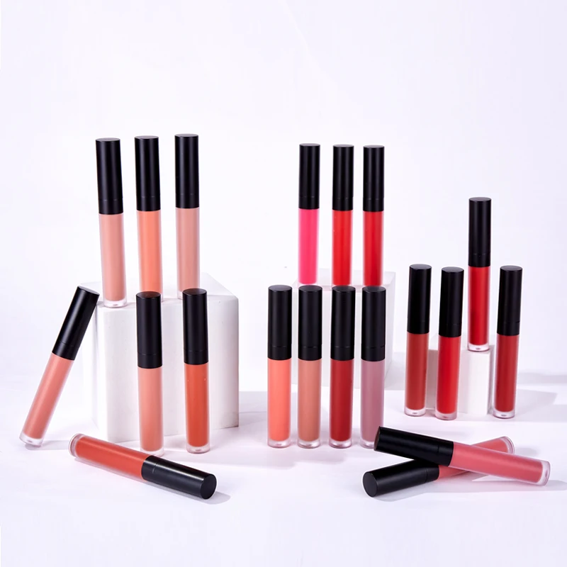 

Wholesale brand newest 24 colors lipstick private label long lasting flavor matte liquid velvet lipstick, 24 colors for choose