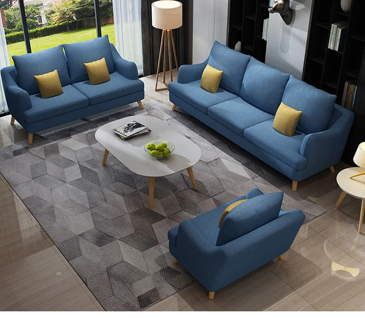 The Most Popular Luxury Modern Fabric Sofa Fabric Living Room Sets