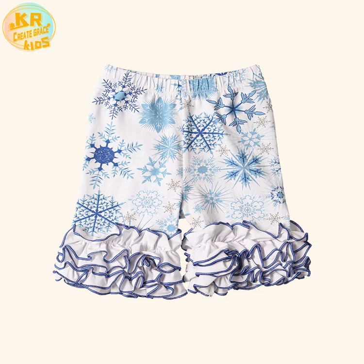 

Fashion Ruffles Elastic White Baby Short Pants Kids Girls' Shorts For Summer