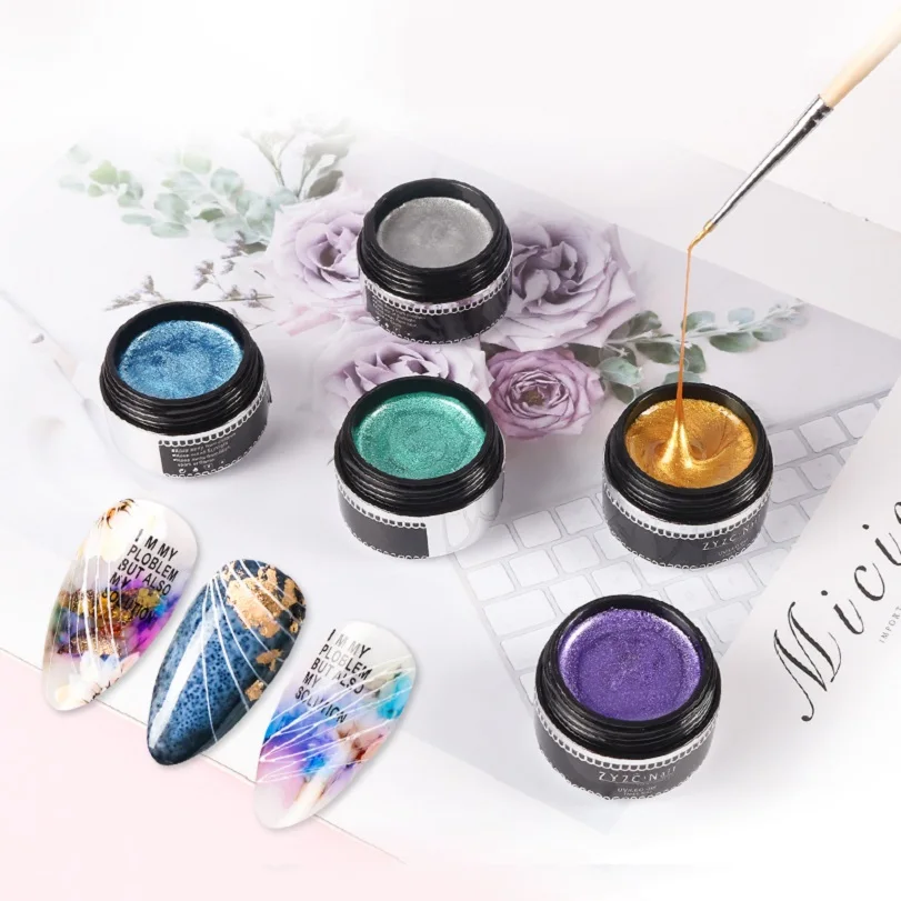 

OEM private label 12 color wiredrawing line drawing spider gel nail painting gel for nails, 12 colors