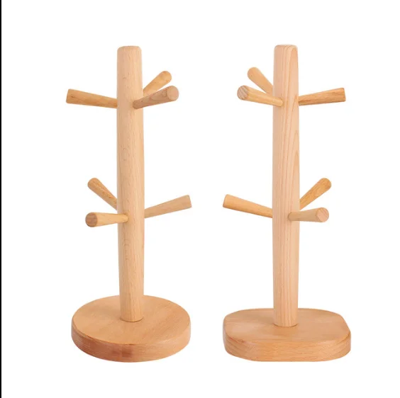 

Wood Coffee Cup Holder Cup Organizer wooden cup drying rack
