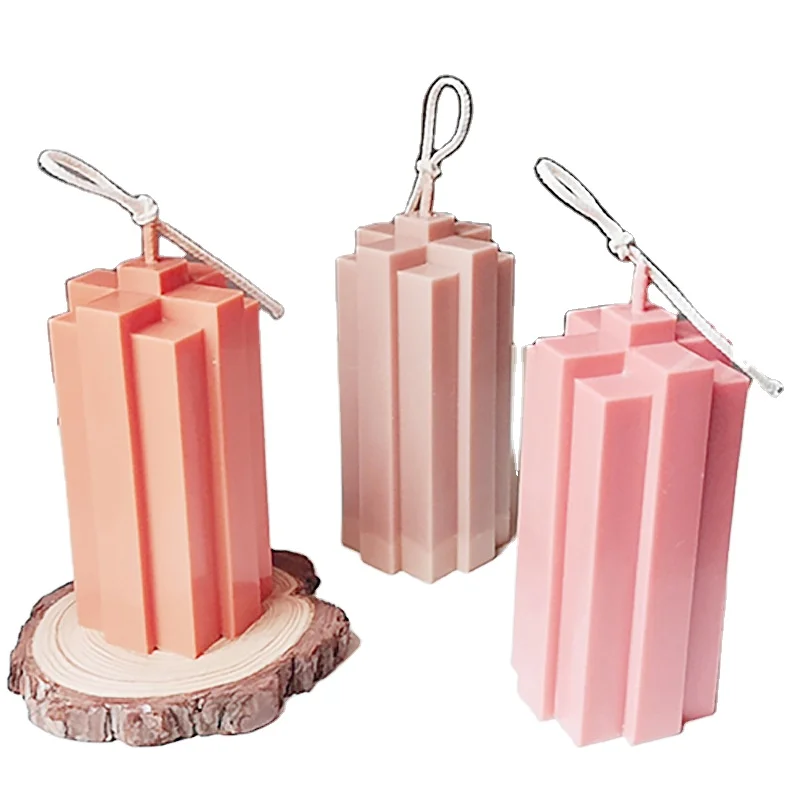 

Fusimai Acrylic Transparent Mould Wholesale Diy Hand Made Block Shape Cross Geometric Model Candle Molds