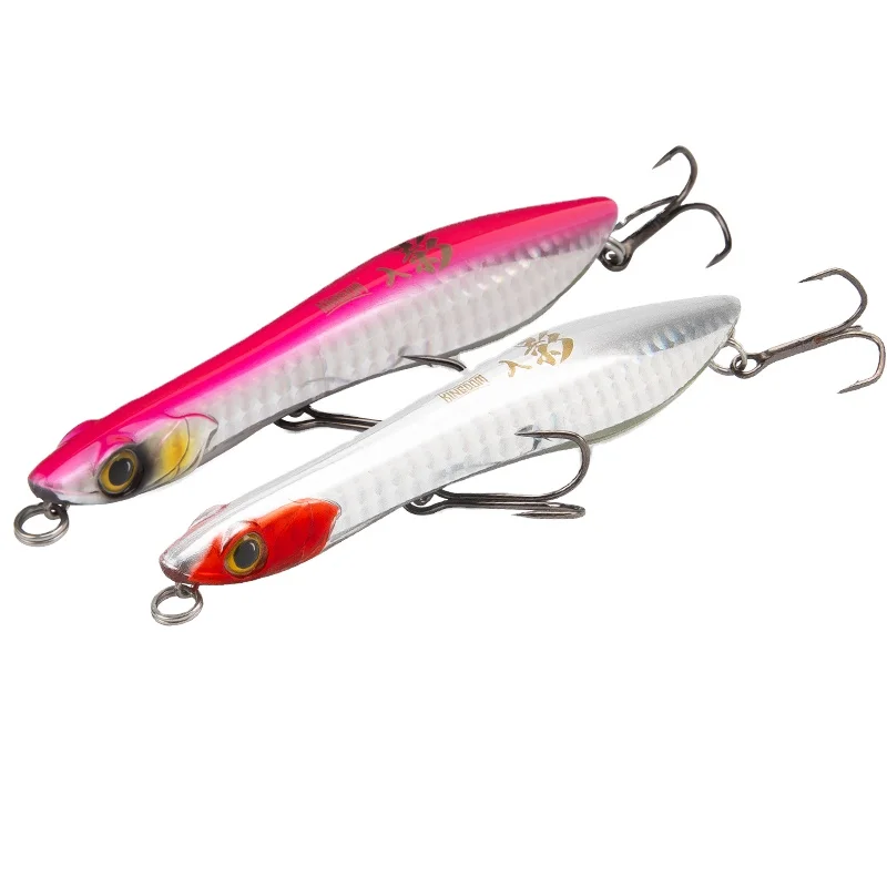 

Kingdom Surf-Dogger Fishing Lures 95mm 110mm Floating & Sinking Hard Baits Long Casting Good Action Pencil Lure Popper Wobblers, 6 colors