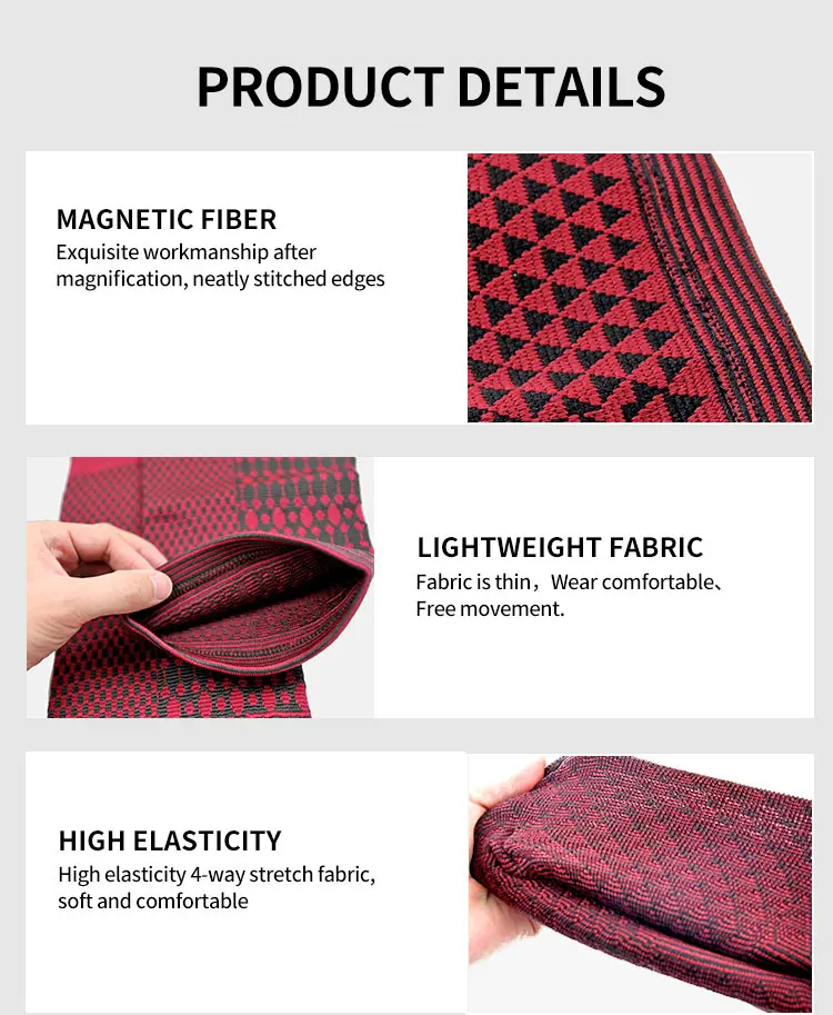 Best Tourmaline Nano Magnetic Fiber Knee Arthritis Compression Knee sleeve Injury Recovery knee Support For Joint Pain Relief.jpg