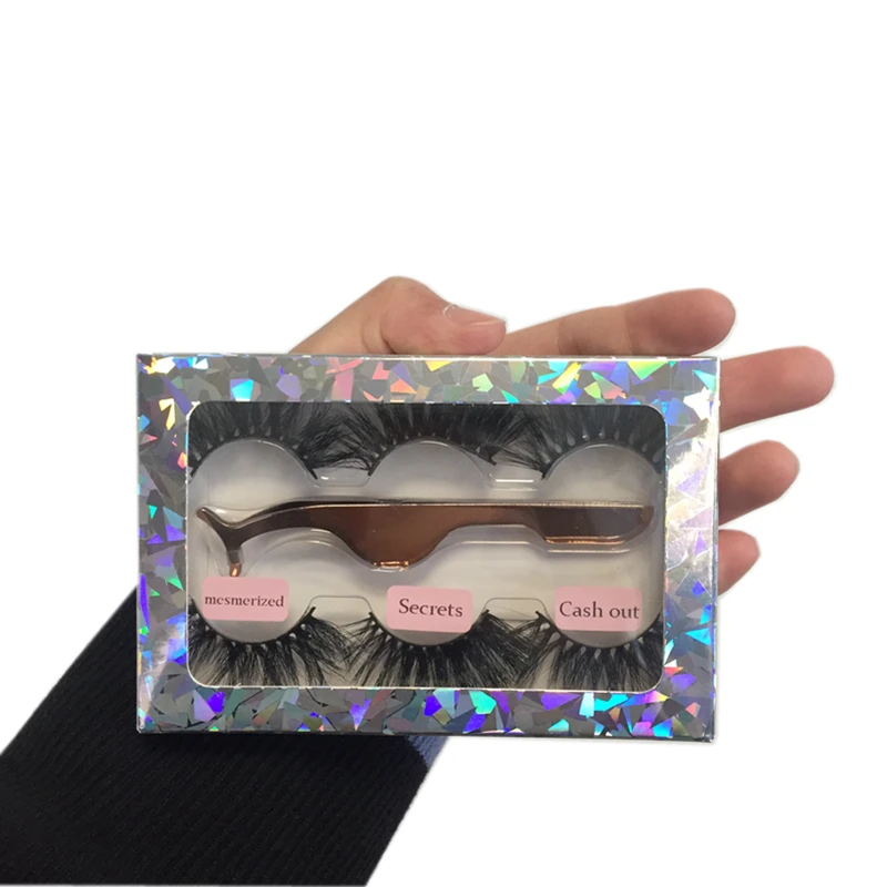 

led eyelash case 25mm 30mm 3d fluffy 100% mink eyelash boxes with tray lashes3d wholesale vendor 25mm real hair mink