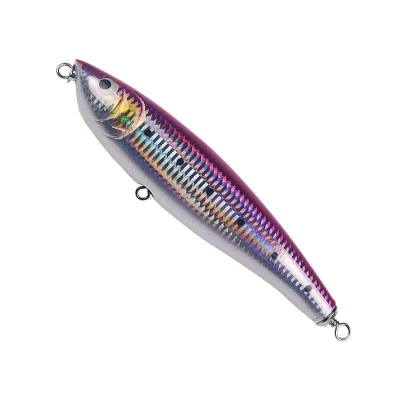 

Big Fishing tuna lures trolling 70g Boat Artificial Fishing Bait wooden stickbait gt, 3 colors