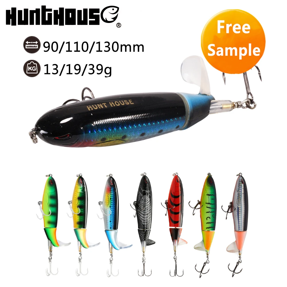 

Hot sale leurre dur pour Rotating Tail peche pencil hard bait lure whopper plopper