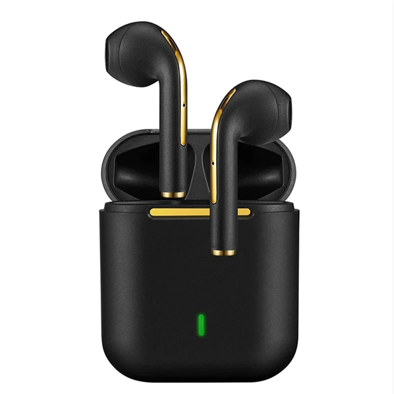 

New J18 TWS Stereo True Wireless Headphone In Ear Handsfree Earphones Ear Buds J18 Earbuds For Mobile Phone, Black white blue pink