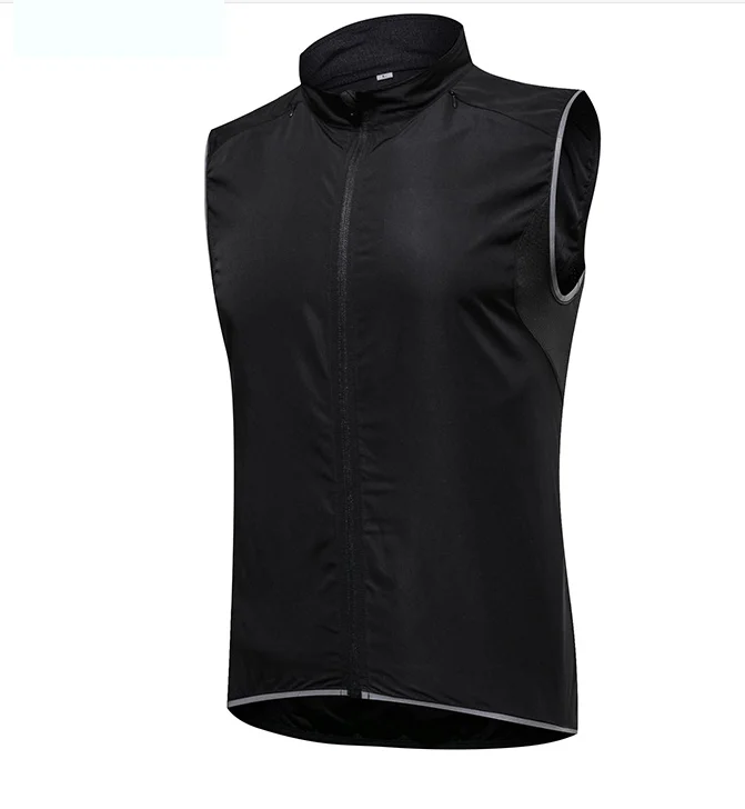 

Wholesale Custom Men Lightweight Softshell Vest Windproof Waterproof Sleeveless Cycling Jacket Hiking Running Golf Cycling Vest, Fluorescent green/black/blue