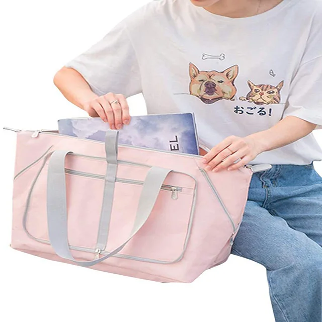 Customized Women man Foldable Travel Duffel Bag Luggage Sports Gym Water Resistant Polyester Tote Carry on Luggage Outdoor