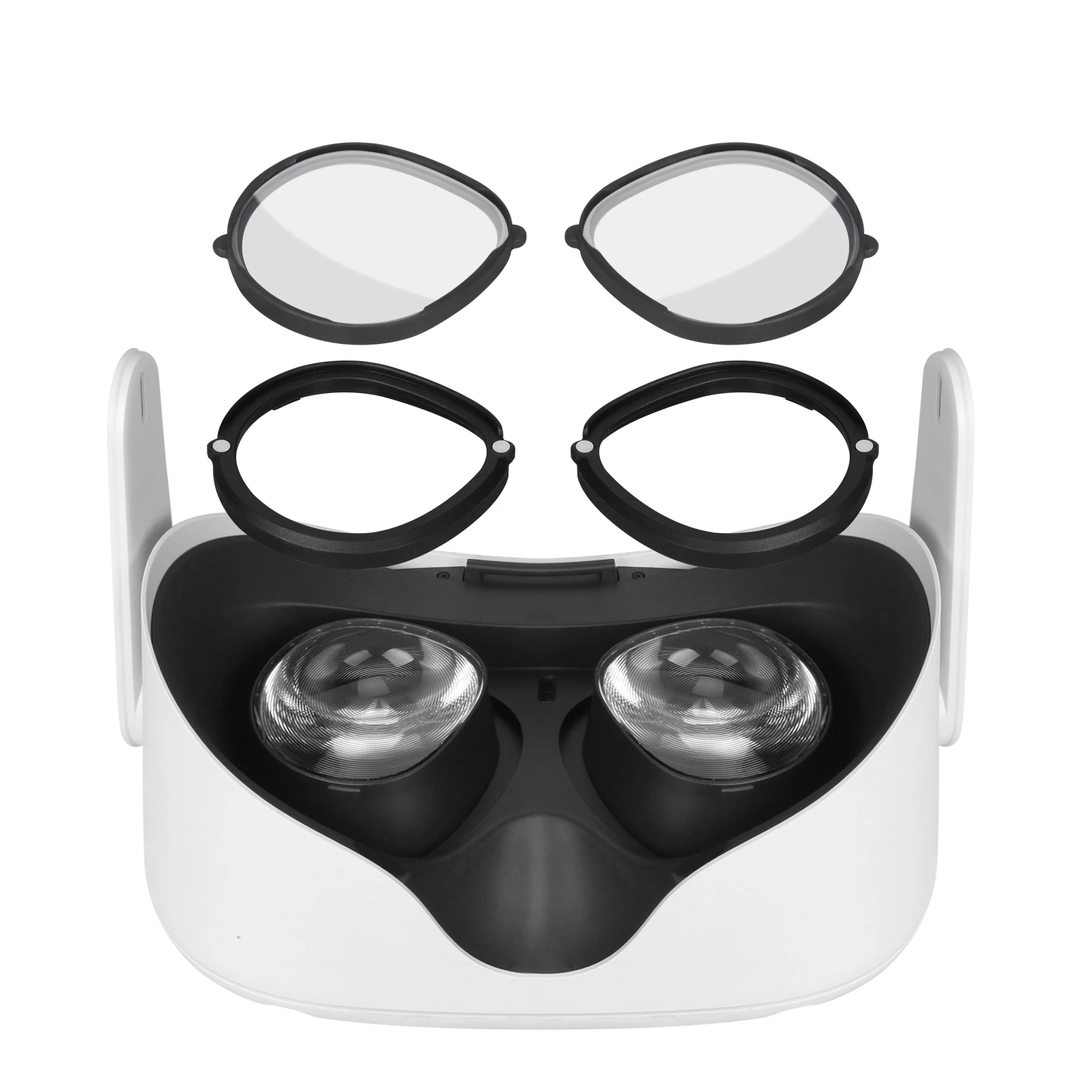 

For Oculus Quest 2 VR Magnetic Eyeglass Anti-Blue Lens Frame Quick Disassemble Clip Lens Protection For Oculus Quest 2 Glasses, Black