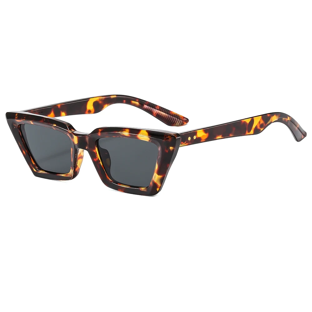 Retro Style Women's Purple PC Frame Cat Eye Sunglasses UV400 Sun Glasses with Fashionable Cat Eye Shades for Men