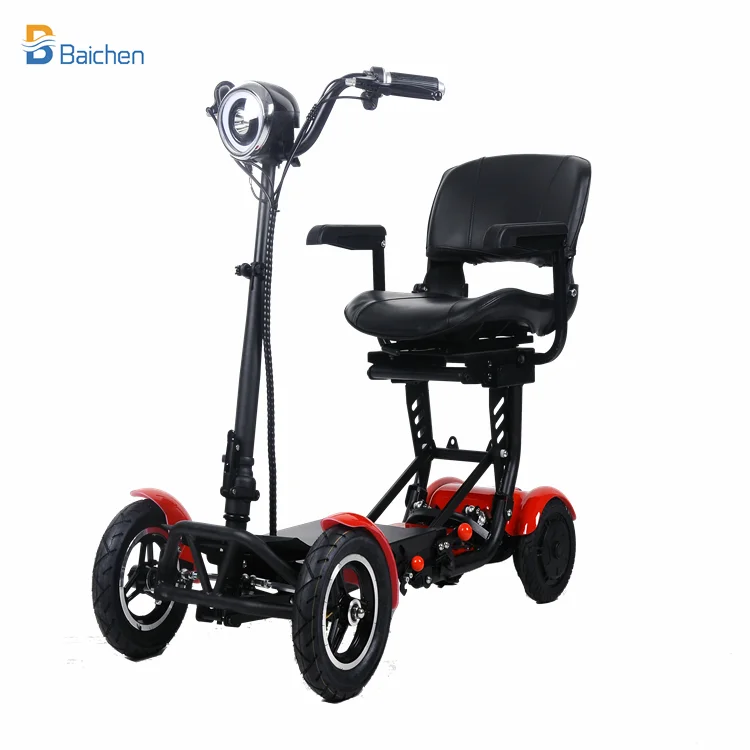 

Top Ranked 3 Speed 18Km/H Folding Mobility Scooter 4 Wheel Power Mobility Scooter, Black/ blue/ red/ customized