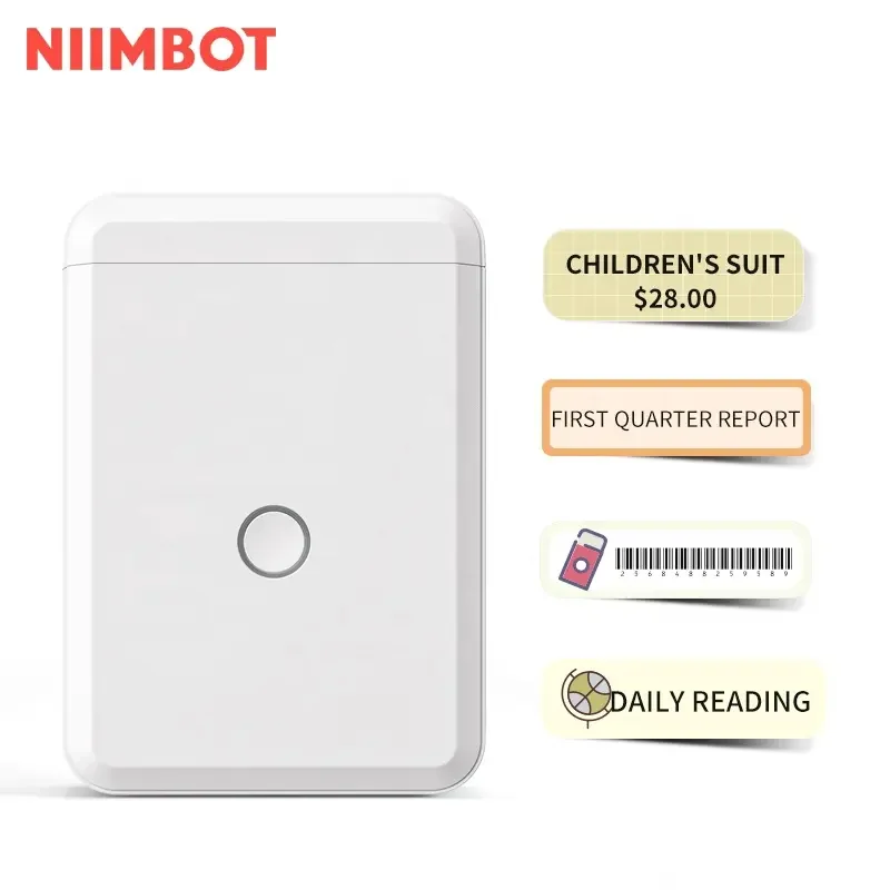 

NiiMbot D110 Hot Thermal Label Printer 15mm Custom Sticker New Model Cheap Barcode Logo Portable Printer