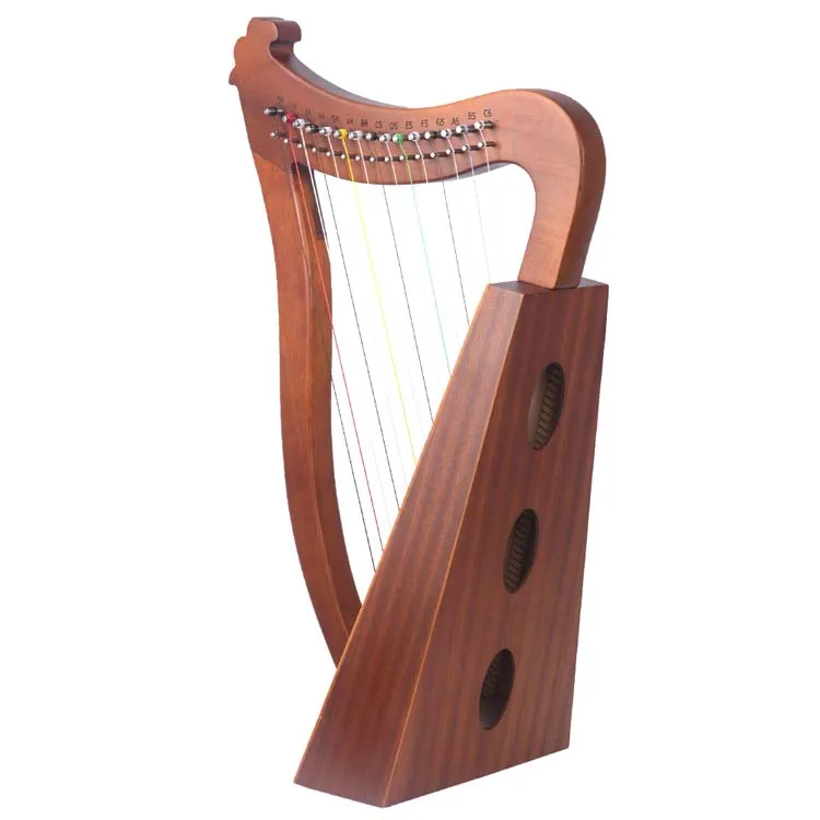 

15 Strings Wooden Harp Lyre Musical Instrument with Tuning spanner Universal harp, See pictures