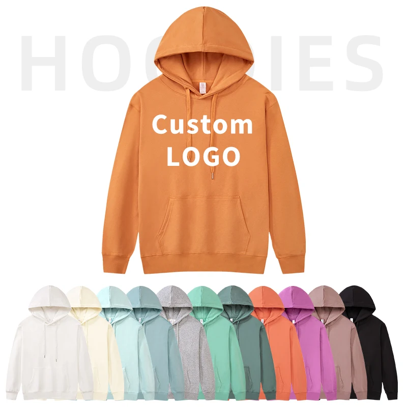 

Europe And America Size Custom Hoodie 100% Cotton Hooded Sweatshirts High Quality Hoodies Custom Embroidery Logo