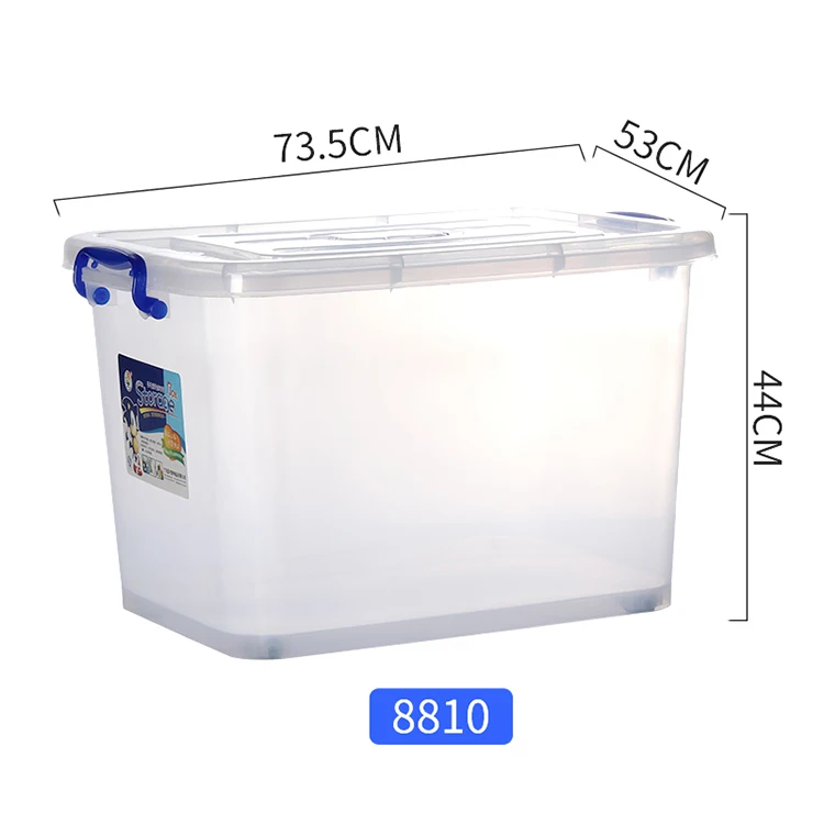 

Home Custom Clear Transparent Hard Plastic Storage Box with Lids, Customized