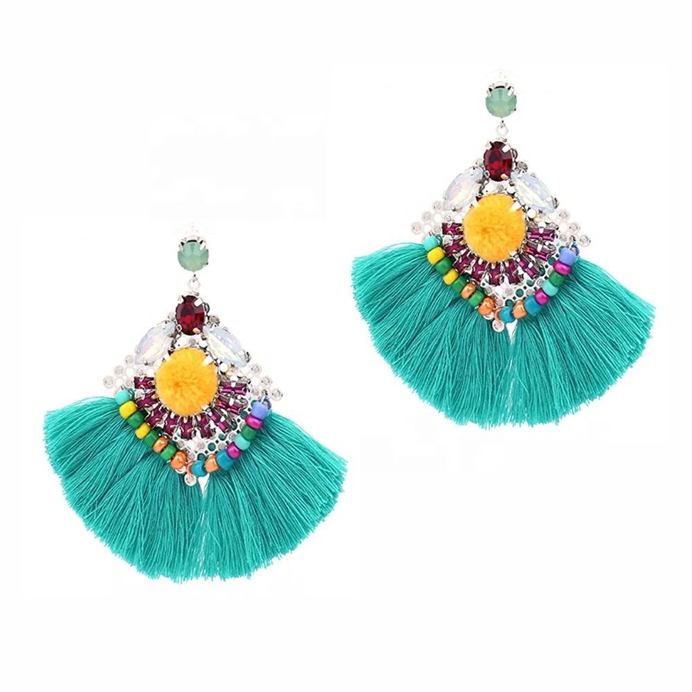 

Woman Big Tassel Vintage earrings Jewelry Anniversary Gift Fashion Jewelry New Arrival