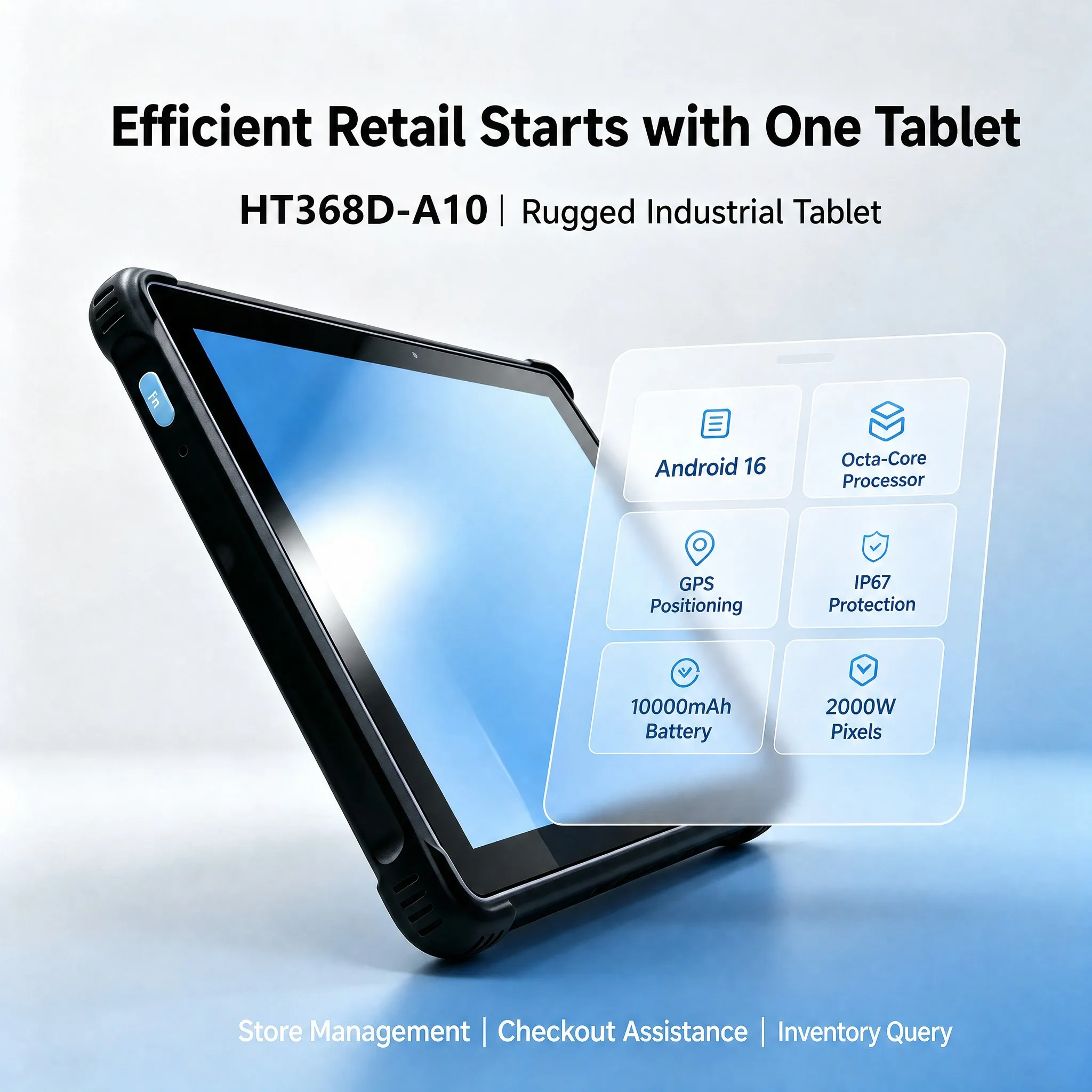 HT368D-A10 rugged tablet