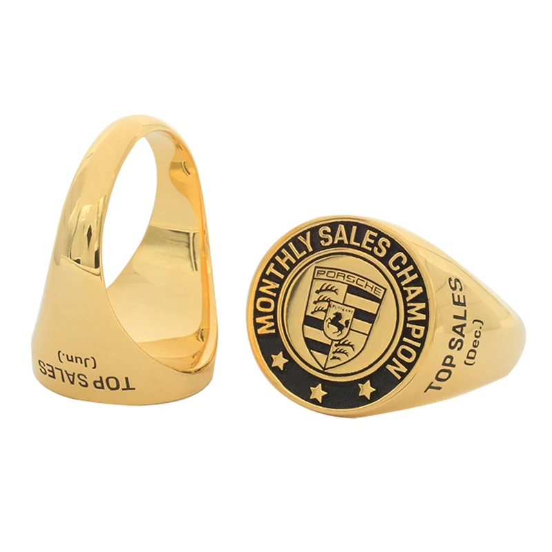 

Charare customized gold champion ring for man accessories