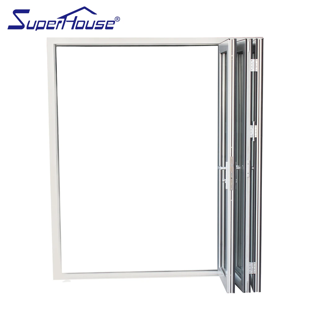 Hot sales Australia standard AS2047 aluminium glass folding door/aluminum bifold door