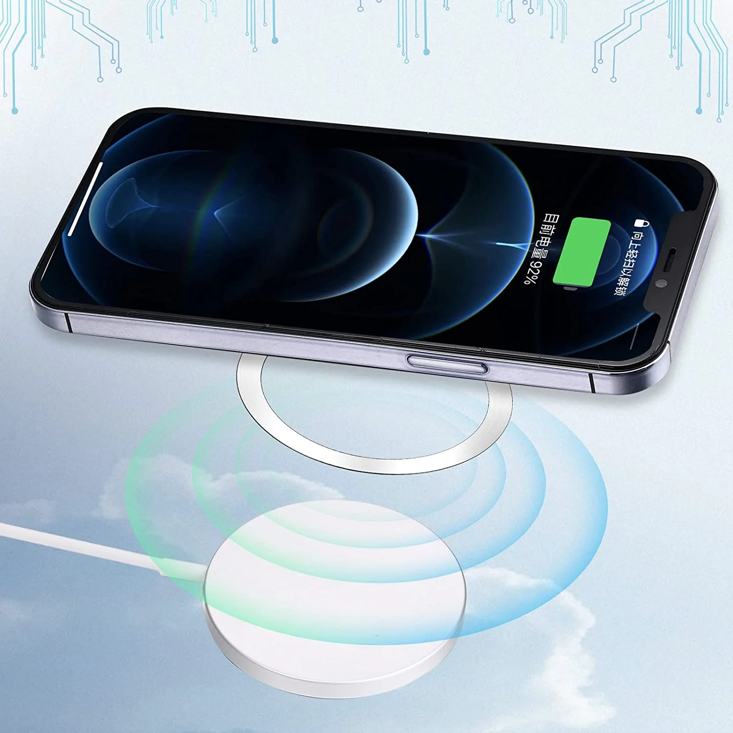 

Mag safe phone magnet ring sticker magnetic metal plate universal ring magsaf wall mount for magnetic leather wallet metal plate