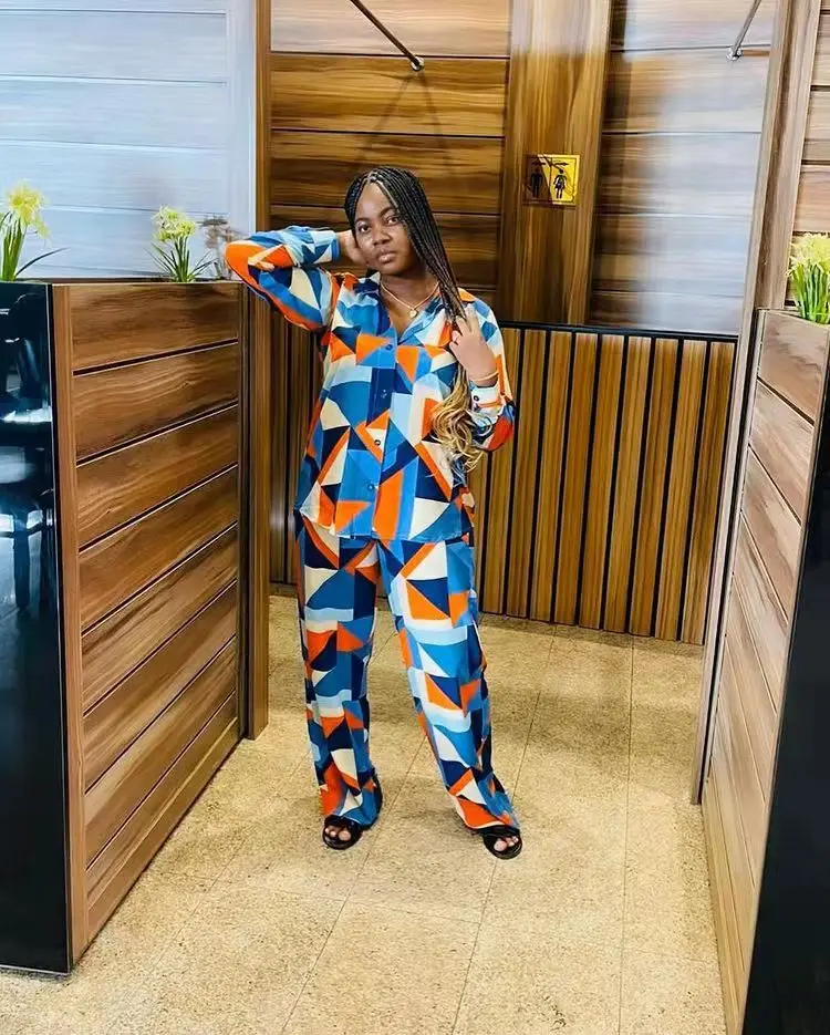 

Women'S Dress African Girls Digital Printing Colorful Long Sleeve Plus Size Dress Sexy Casual Women Summer Dress, As showed