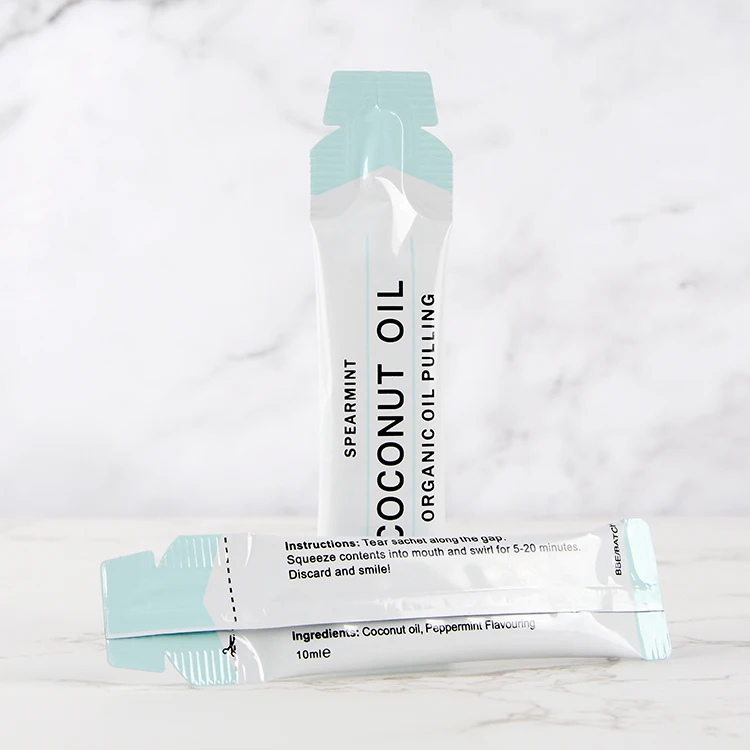 

OEM Spearmint Coconut Oil 10ML Organic Oil Pulling Mouthwash natural teeth whitening