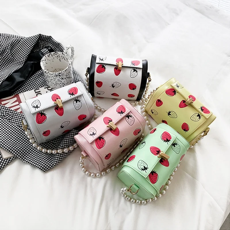 

Fashion Cute Girls Box Shaped Shoulder Pearls Candy Underarm Sling Crossbody Bag For Women