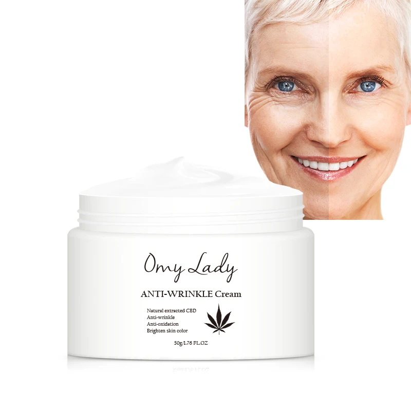 

CBD series omy lady skin care goji berry anti age anti freckle face cream OEM/ private label, White