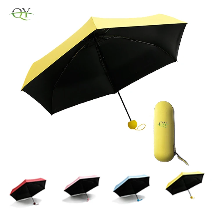 

2020 new inventions creative Sombrillas custom logo Anti UV mini Umbrella Capsule Paraguas parasol for women, Customized color