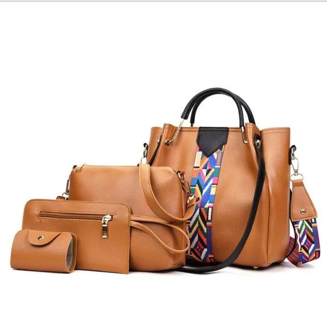 

Kaiguang Handbags Set 4 Piece Ladies Wallet Ladies Pars Hand Set Bag women set bag, Available