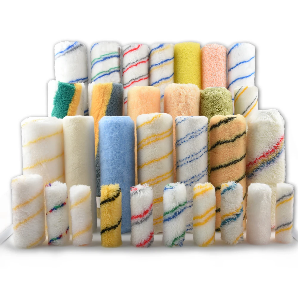 
Factory direct supply Stick frame 8mm wire microfiber lint free paint roller brush for painter tools 