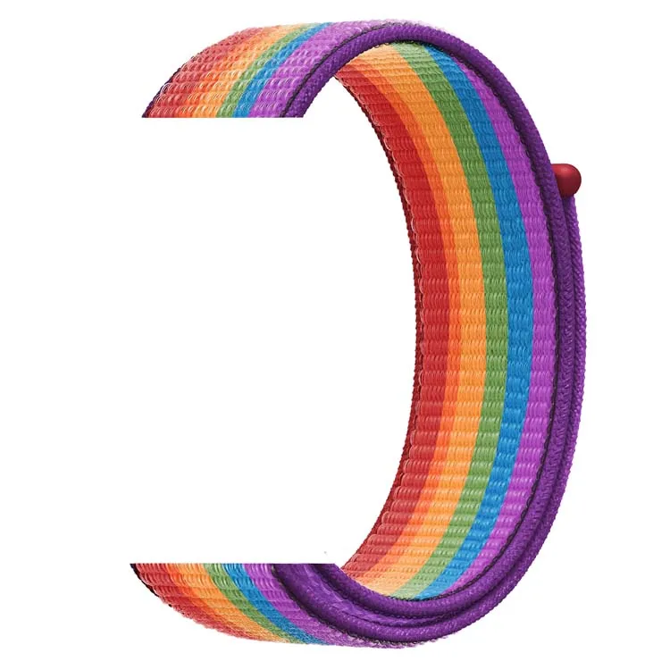 

Keepwin Breathable Hook and Loop Woven Nylon Watch Band for Apple Watch Series 7 6 5 4 3 2 1 SE adjustable nylon watch band