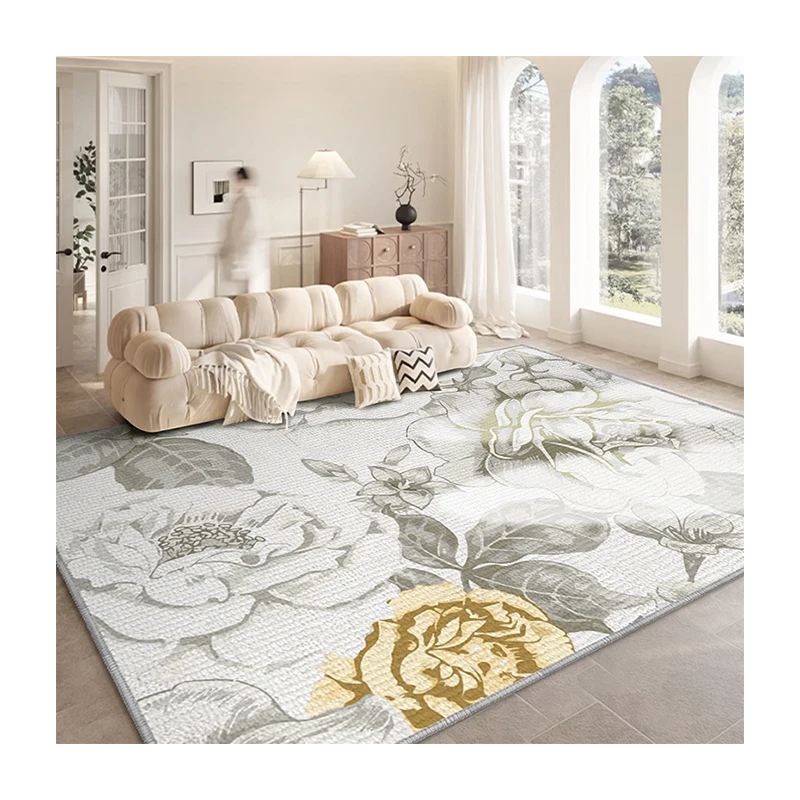 Vintage Loop Pile Water and Oil Proof Carpet Easy to Clean Carpet Wear Resistant and Durable Carpet