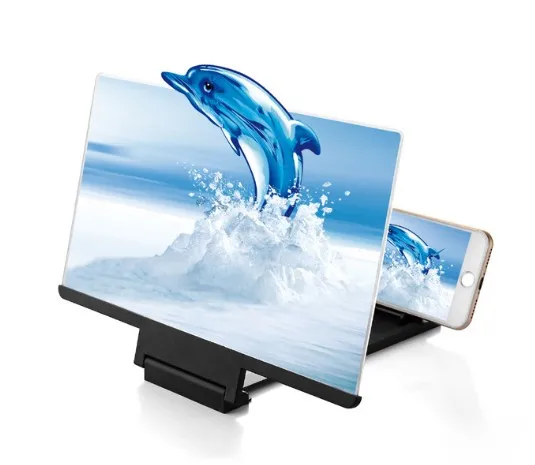 

UUTEK F6 mobile screen magnifier 12-inch mobile phone screen amplifier 3d hd video creative multi-function folding