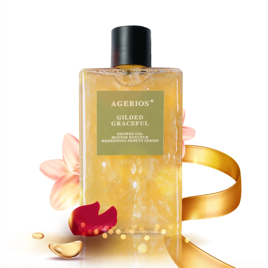 

300ml Shower Gel Gold For Whitening and Moisturizing Skin Best Quality, Golden