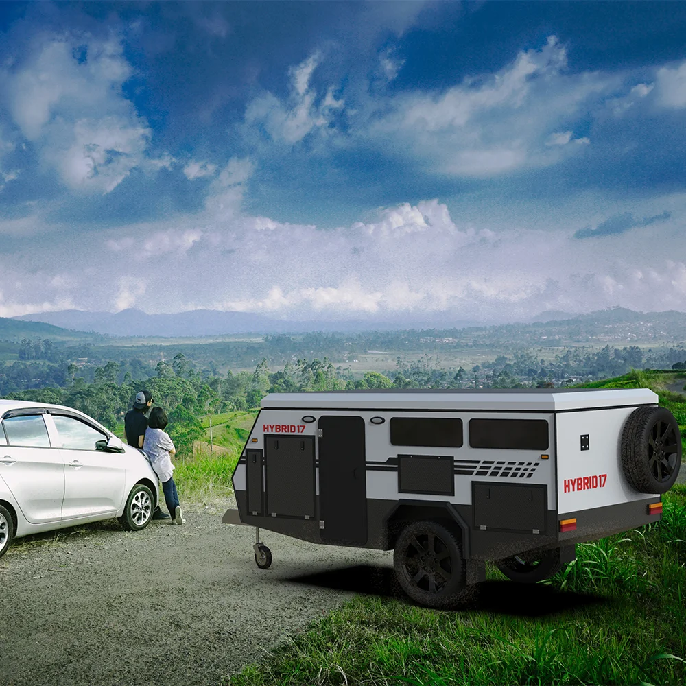 

Allroad HY17 new caravan factory outlet hybrid off road pop top camper trailer