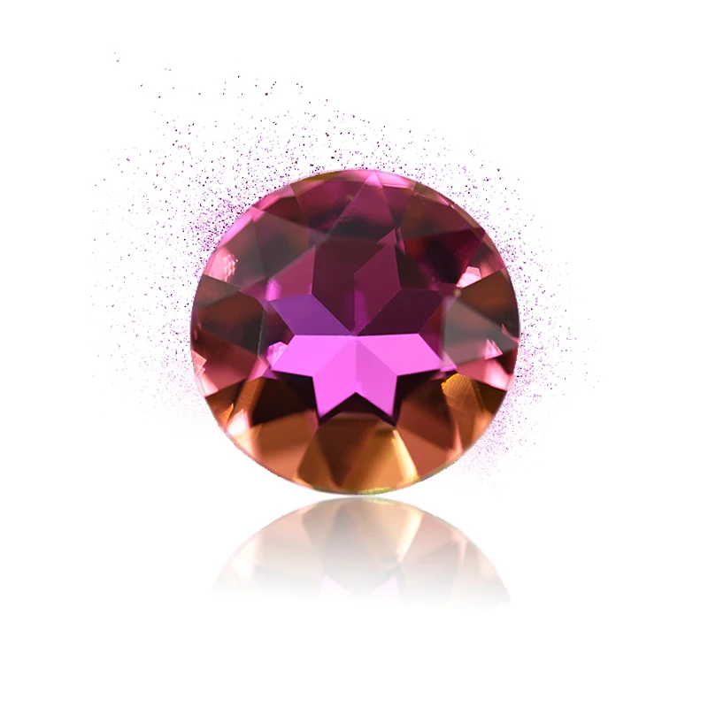 

Paso Sico Wholesale K9 Glass Big Size Gemstone Flower Vitrail Rose 27mm Point Back Crystal Stone for Women Bag Shoes Decoration
