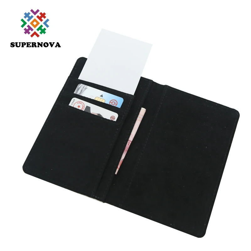 

Travel wallet type sublimation printed passport holder case with inner lint passport case leather