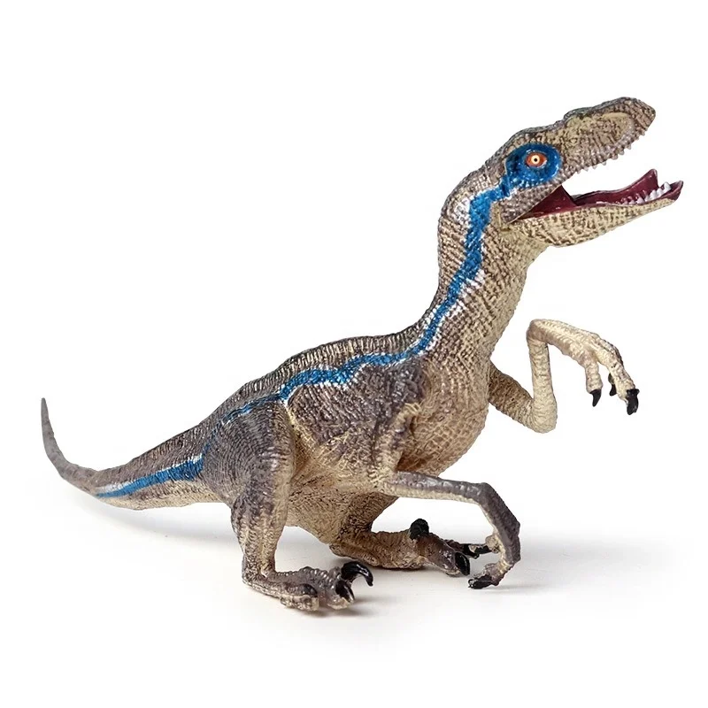 jurassic simulation dinosaur model toy new blue raptor raptor
