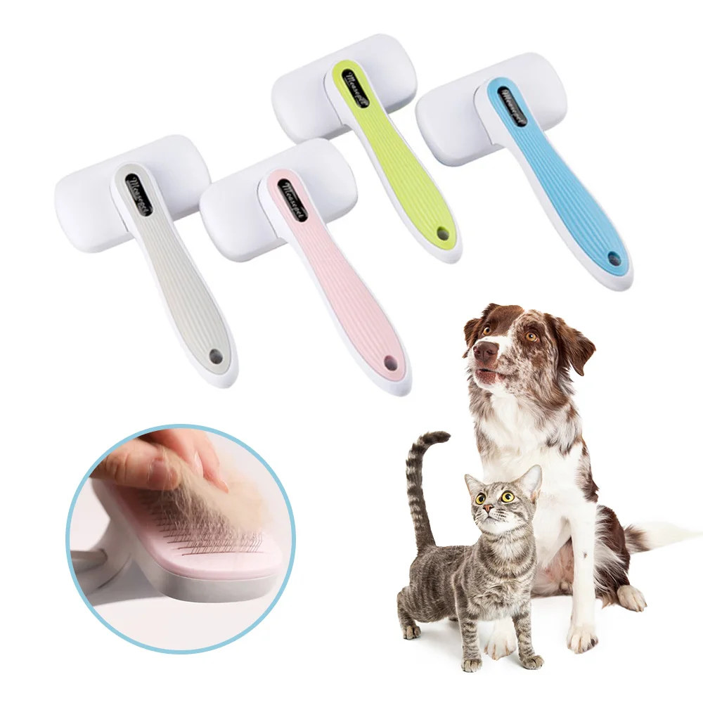 

Wholesale Pet Cleaning Cat Fountain Supplies Pet Hair Loss Massage Brush Comb