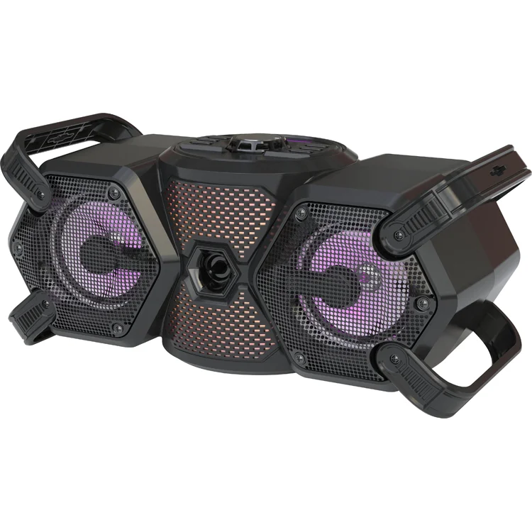 

Aux/Usb/Tf/Mic Double 4 Inches Dc-5V Charging ZQS4228 Hot Outdoor Wireless Speaker Portable With Colorful Lights