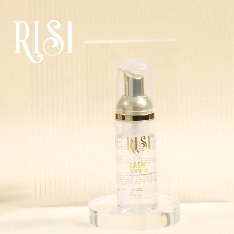 

RISI Original Factory Eyelash Cleaner Deeply Clean 30/60/100/150 ML Eyelash Foam Cleanser Custom Logo 100% Oil Free Lash Shampoo
