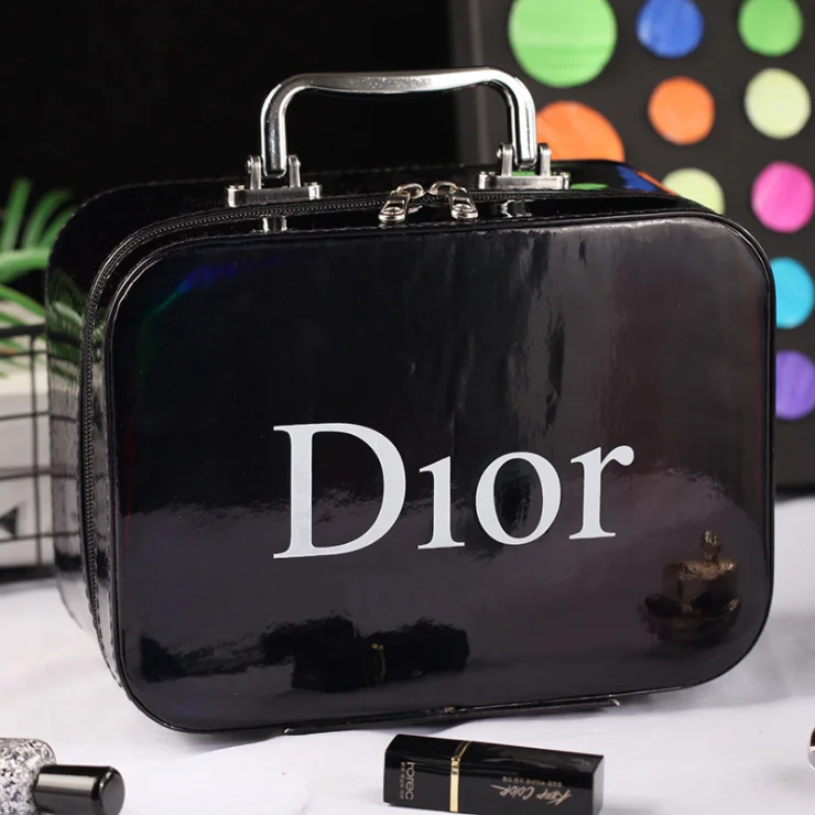 

Personalized leather eco friendly cheap small women cosmetics bags makeup, Black, purple, deep pink, light pink, white, red